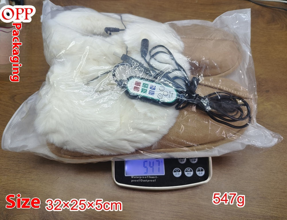 USB Electric Slippers USB 5v Heating Warm Shoes